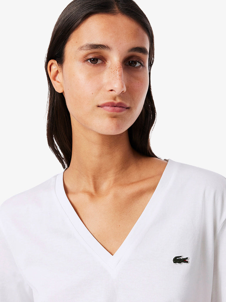 LACOSTE T-shirt T-SHIRT TF7300 Donna Bianco