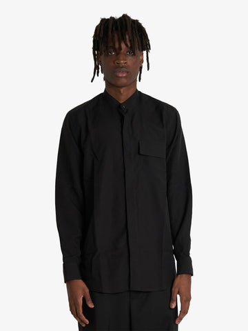 LOW BRAND camicie shirt s117 blow uomo nero lyocell