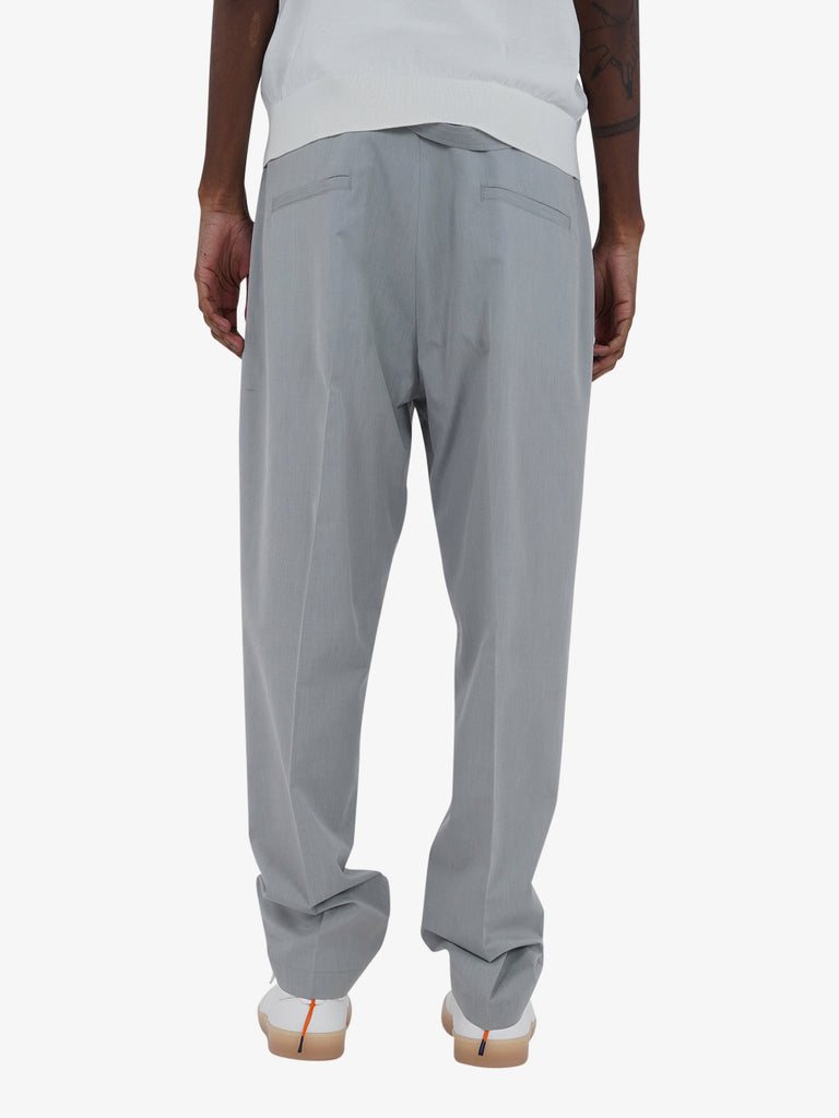 LOW BRAND pantaloni virgil wool cotton uomo grigio lana
