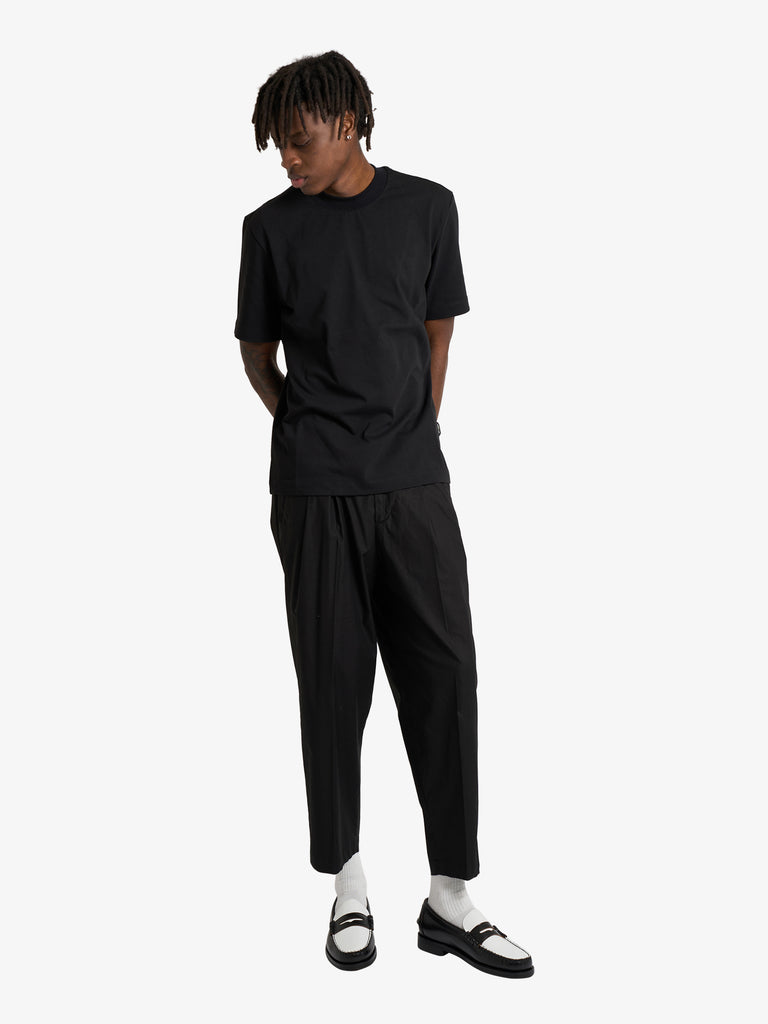 LOW BRAND pantalone zen tela uomo nero cotone