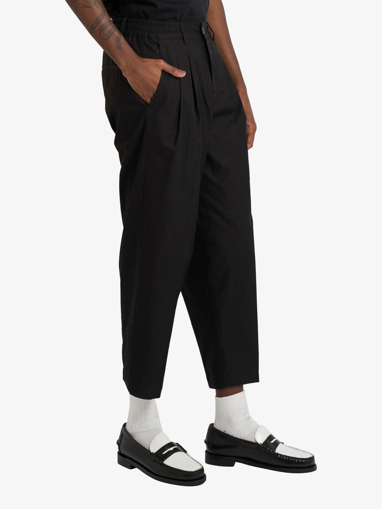 LOW BRAND pantalone zen tela uomo nero cotone
