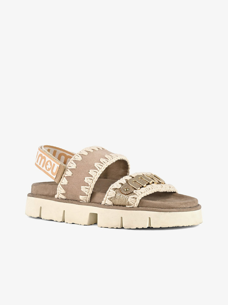 MOU Sandali con zeppa SW461001C Donna Beige