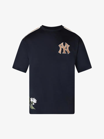NEW ERA t-shirt mlb floral uomo nero poliestere
