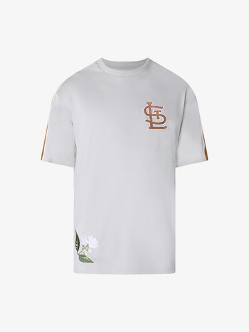 NEW ERA t-shirt mlb floral uomo bianco poliestere