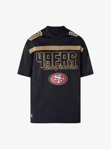 NEW ERA t-shirt nfl mesh grphc uomo nero poliestere