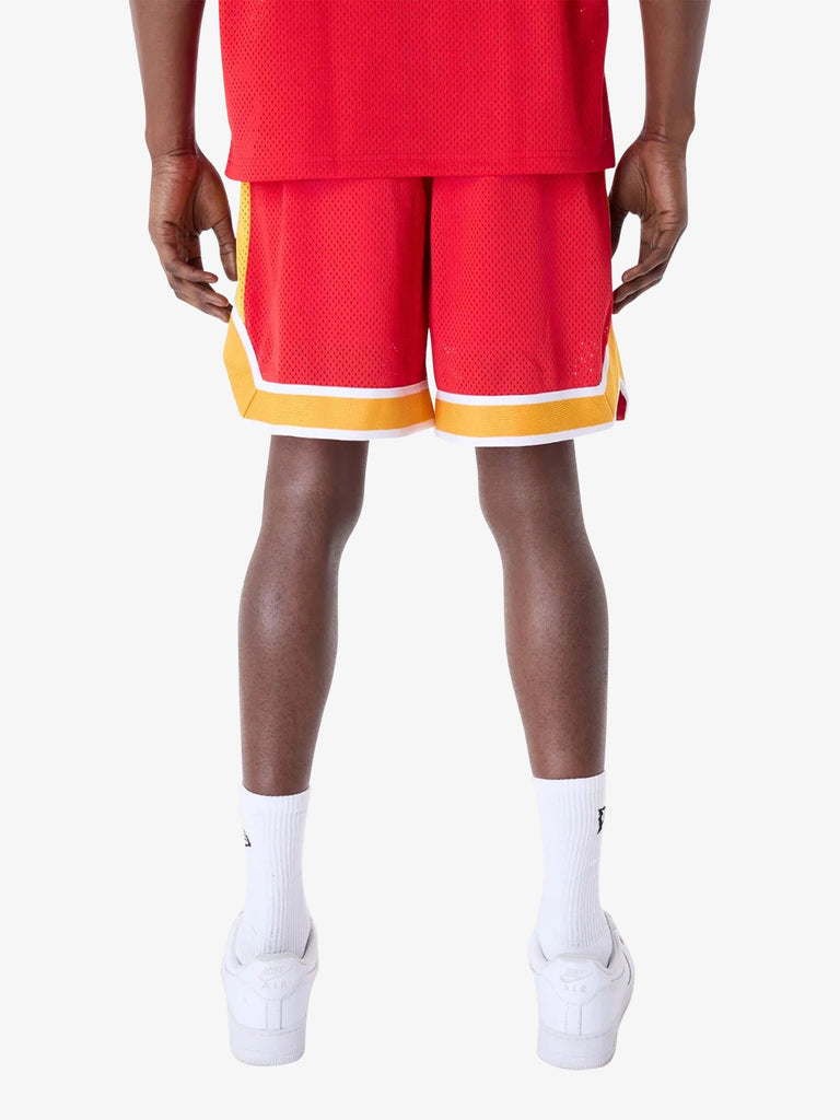 NEW ERA Shorts Uomo Rosso Poliestere