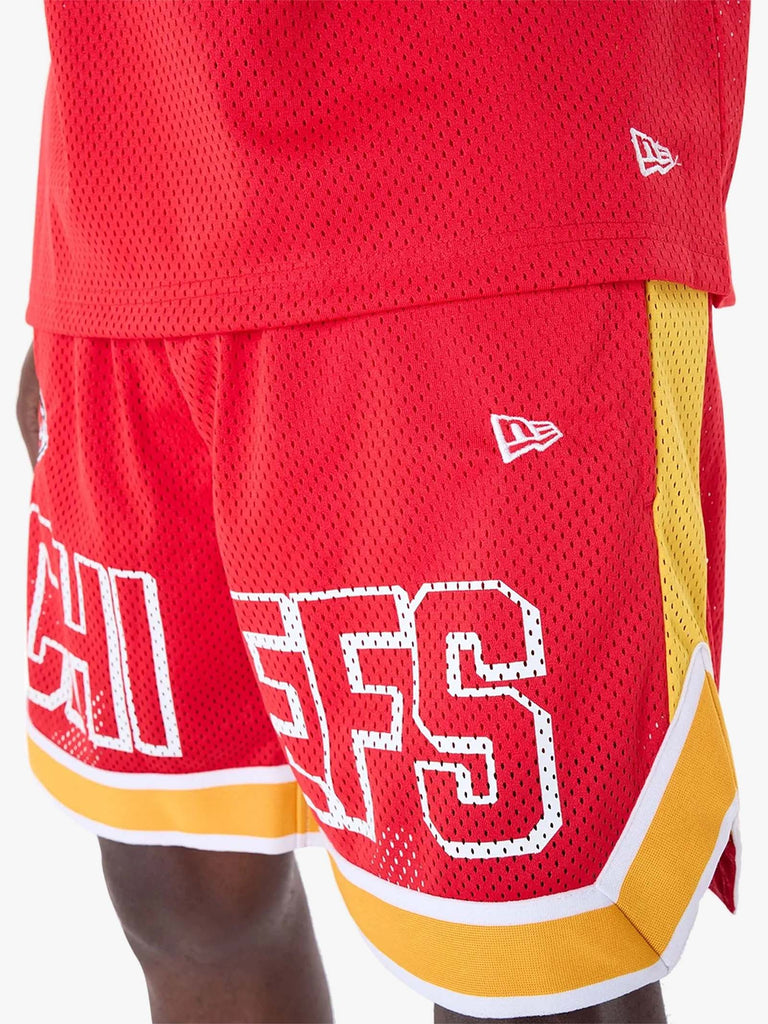 NEW ERA Shorts Uomo Rosso Poliestere