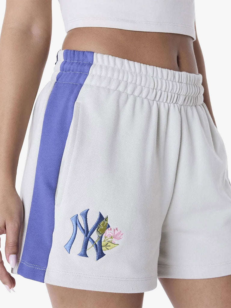 NEW ERA shorts new york yankees mlb floral donna beige