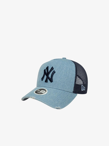 NEW ERA cappelli donna denim trucker poliestere azzurro