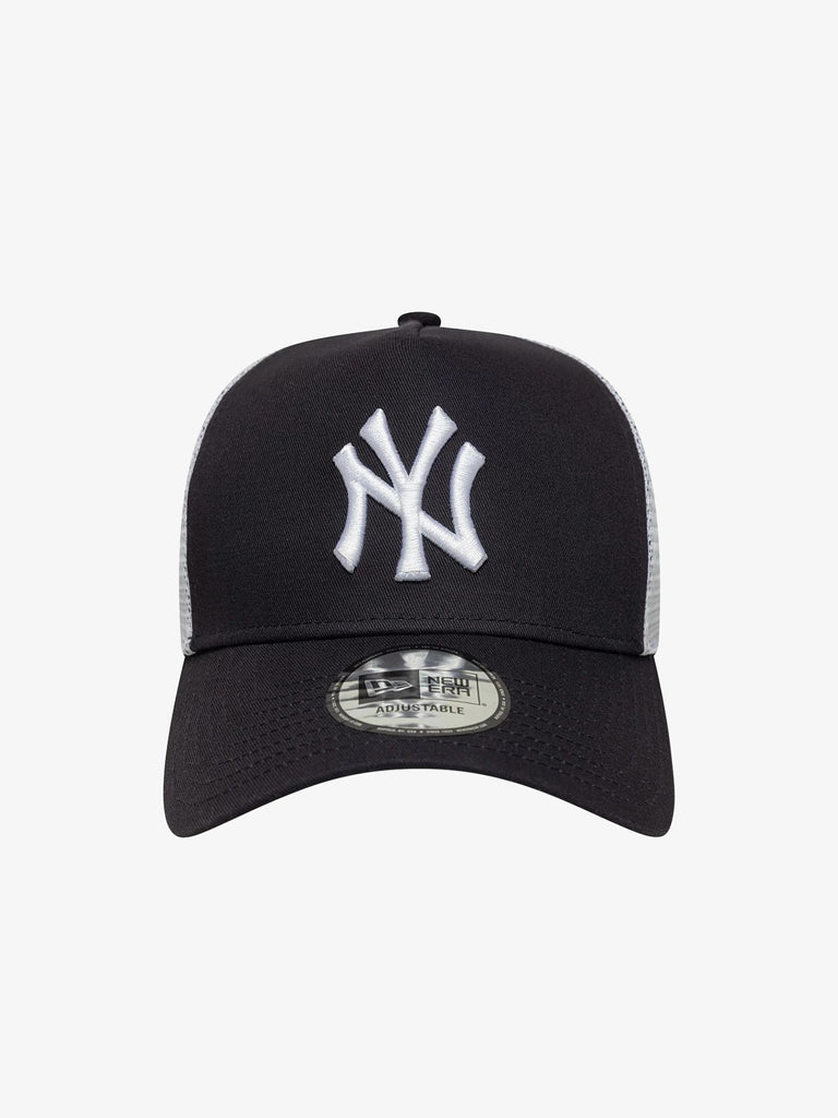 NEW ERA cappelli uomo multi patch trucker cotone blu