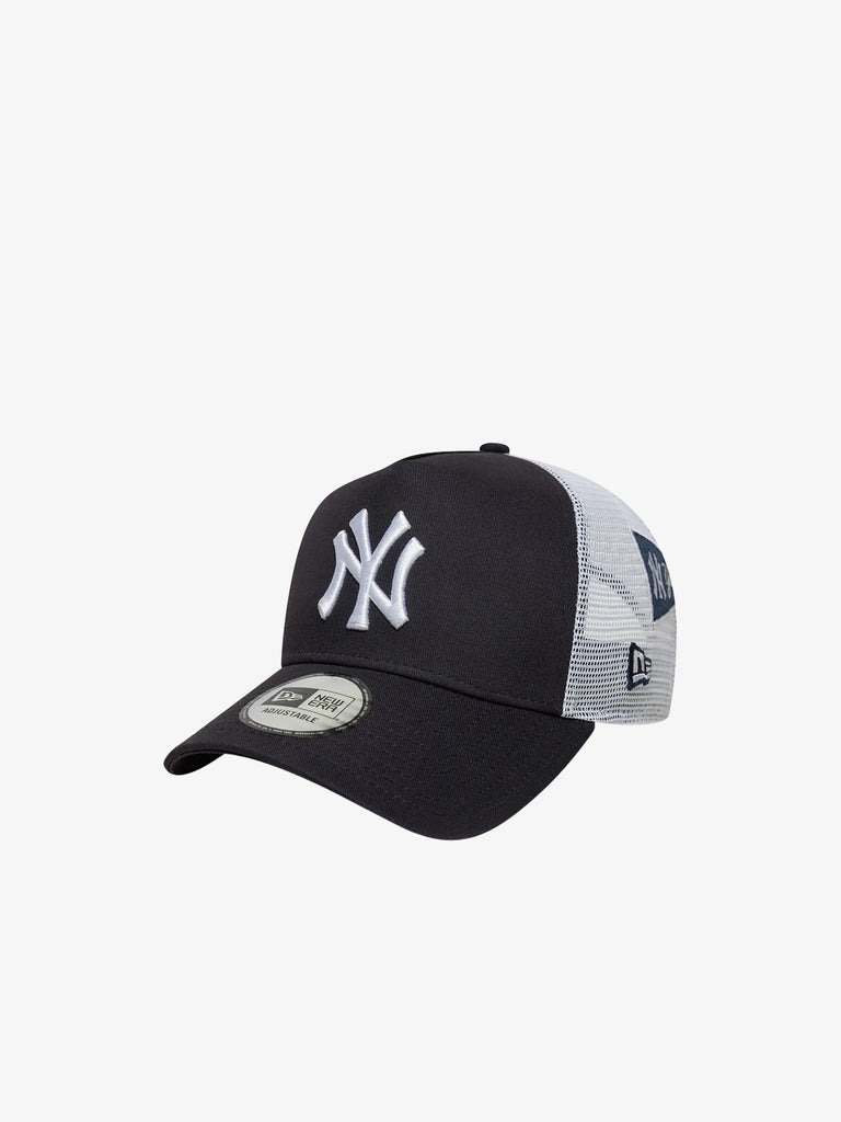 NEW ERA cappelli uomo multi patch trucker cotone blu