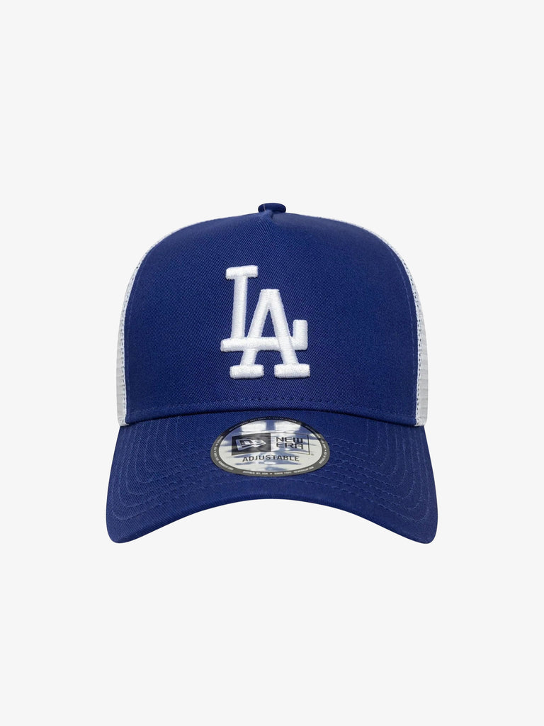 NEW ERA cappelli uomo multi patch trucker cotone blu