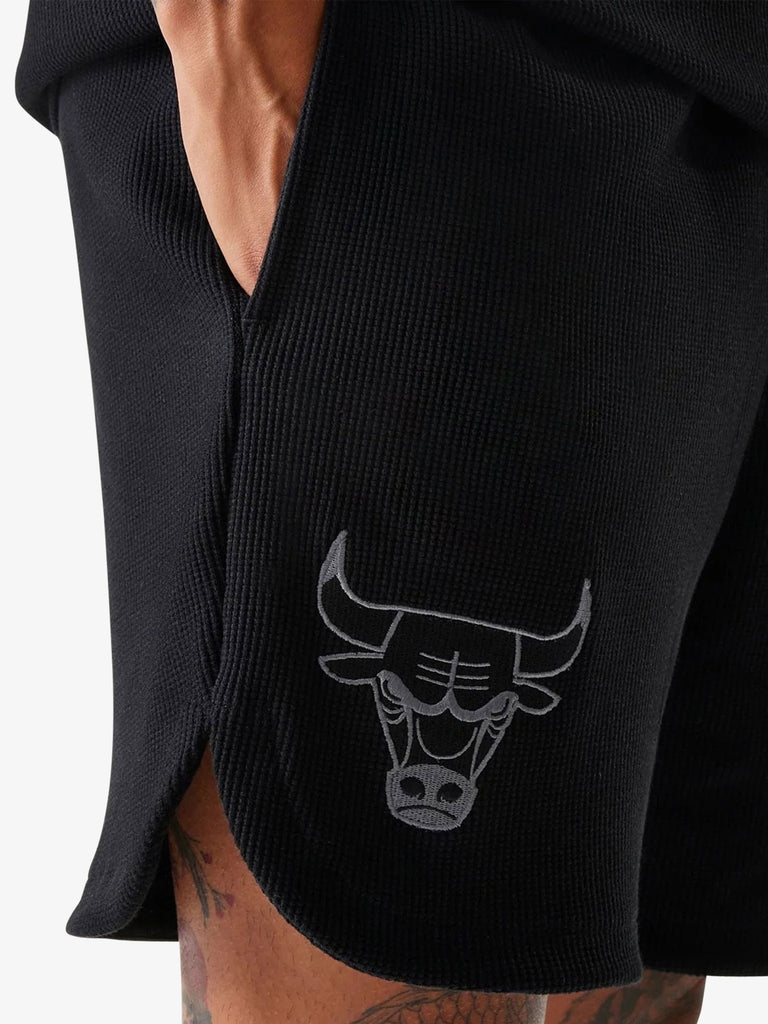 NEW ERA shorts nba waffle uomo nero cotone