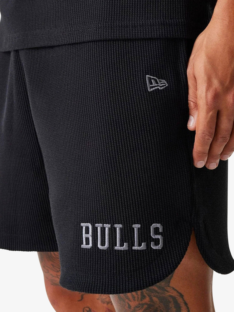 NEW ERA shorts nba waffle uomo nero cotone