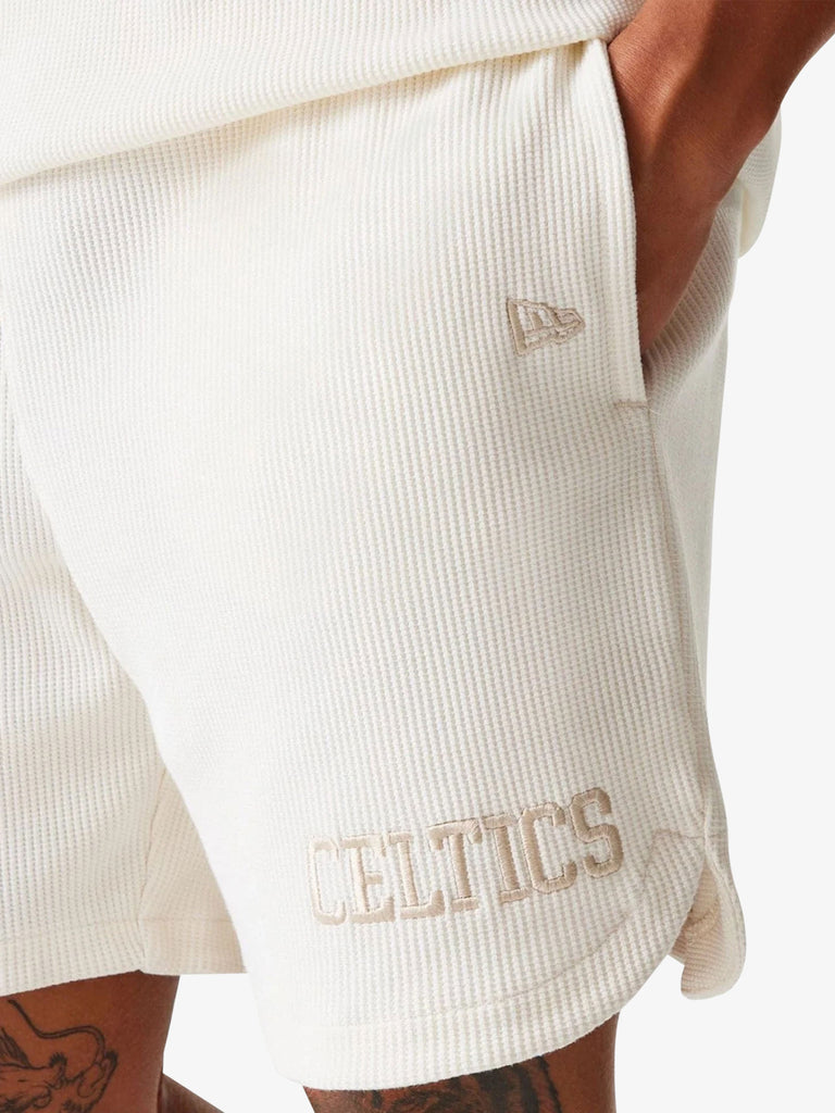 NEW ERA shorts nba waffle uomo bianco cotone