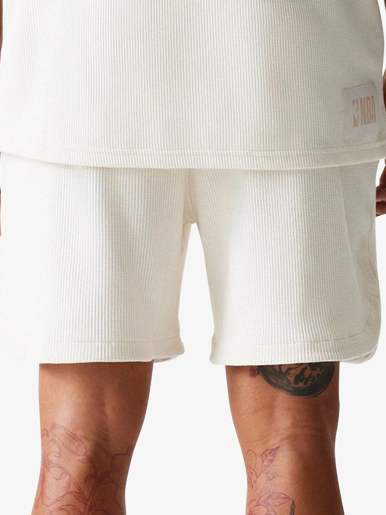 NEW ERA shorts nba waffle uomo bianco cotone