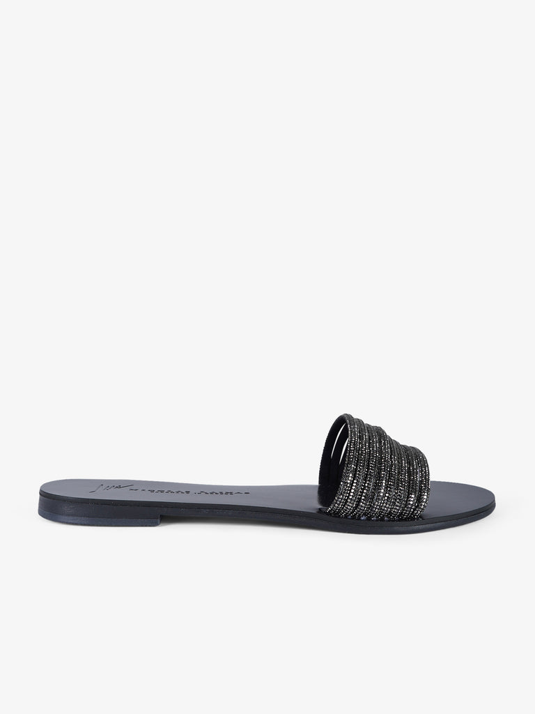 NICOLAS LAINAS sandali bassi monocolore donna nero