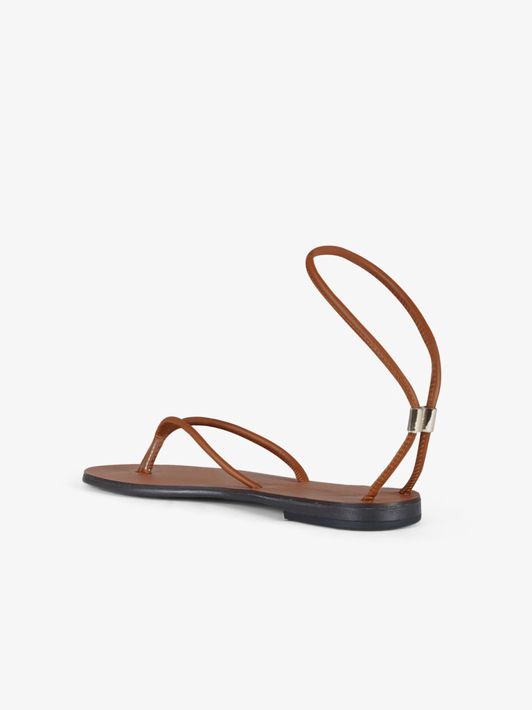 NICOLAS LAINAS sandali bassi puna mandorla donna beige