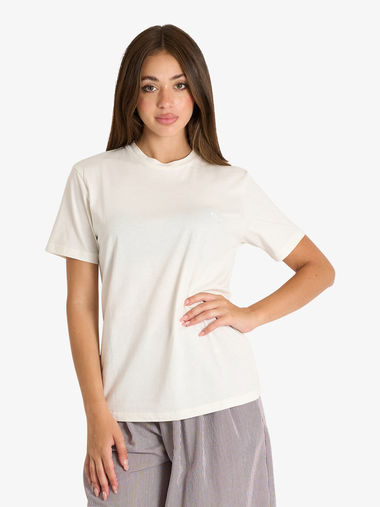 OTTOD'AME t-shirt basic donna bianco cotone