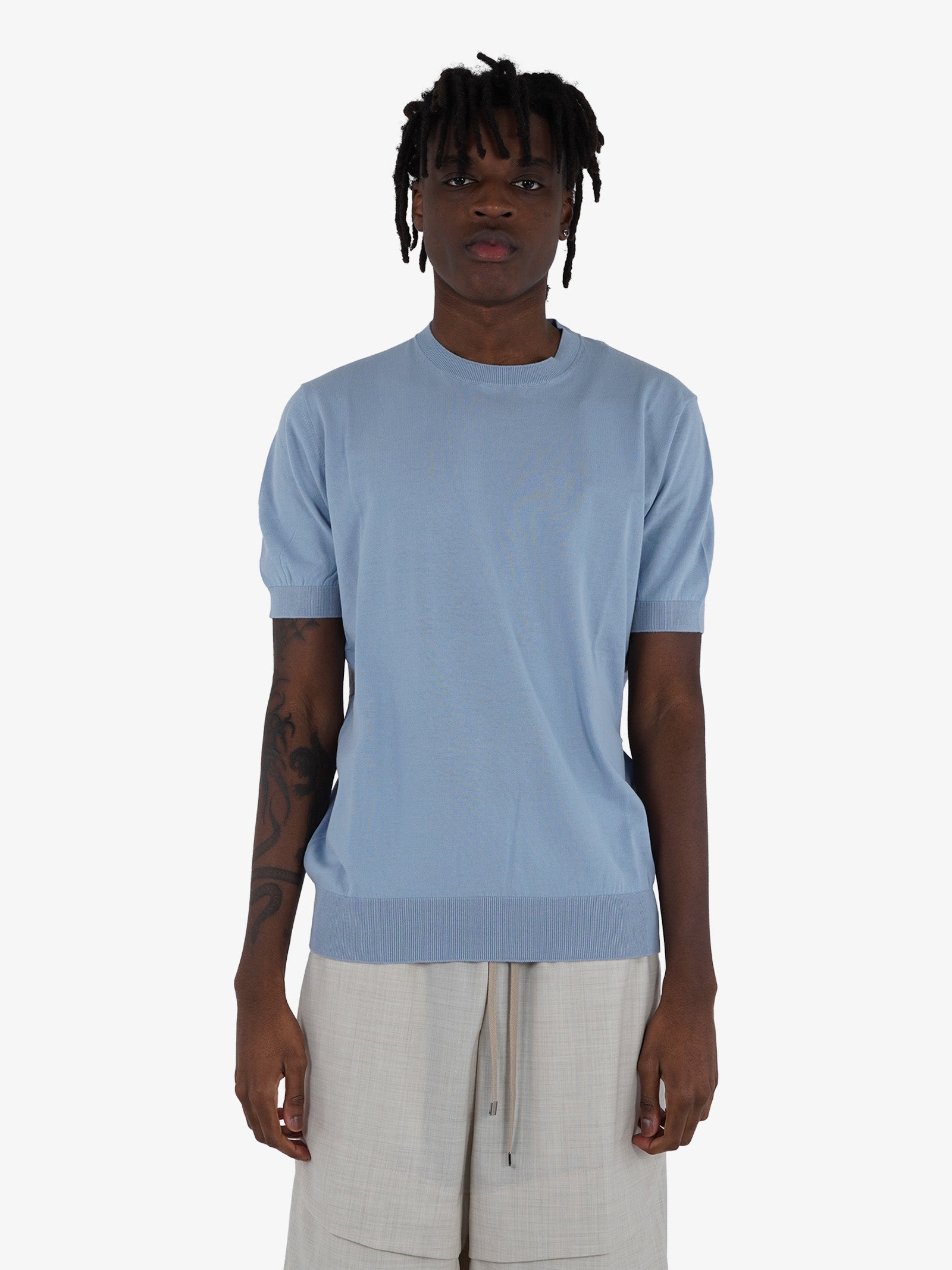 Tシャツ・カットソー PAOLO PECORA Men T Shirts F02340546685 Blue p25-paolo-pecora-