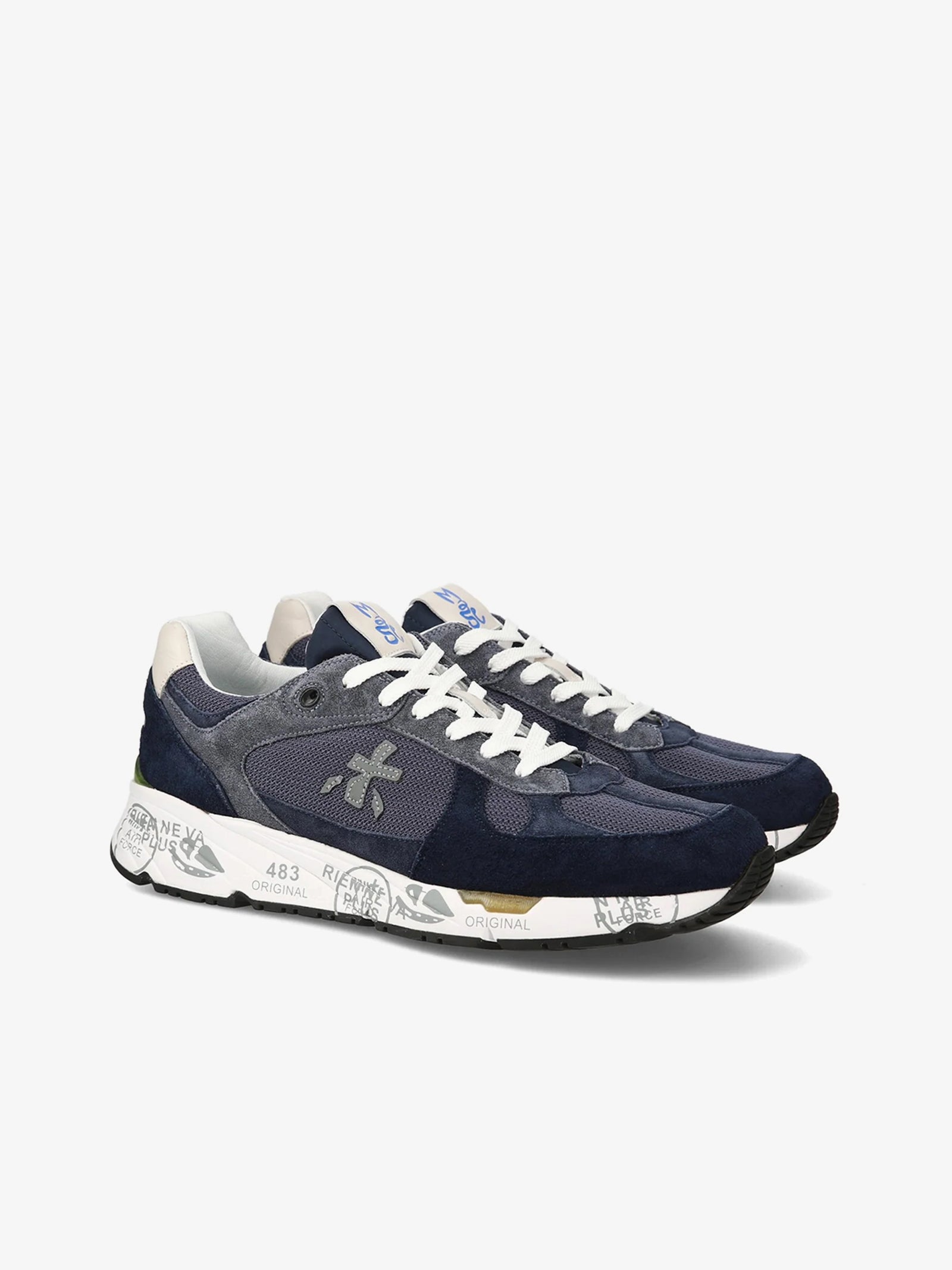 スニーカー PREMIATA Men Sneakers MASE6626 BLUE Premiata Mase-6626 Blue for Men