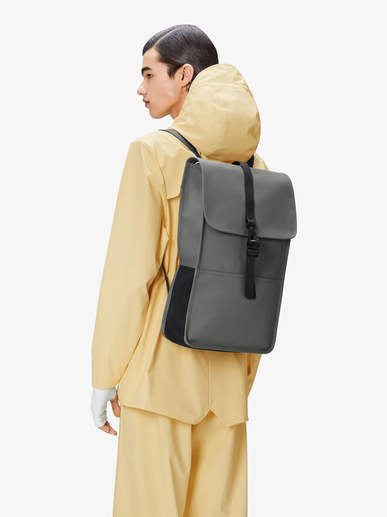 RAINS zaini unisex backpack w3 poliestere grigio