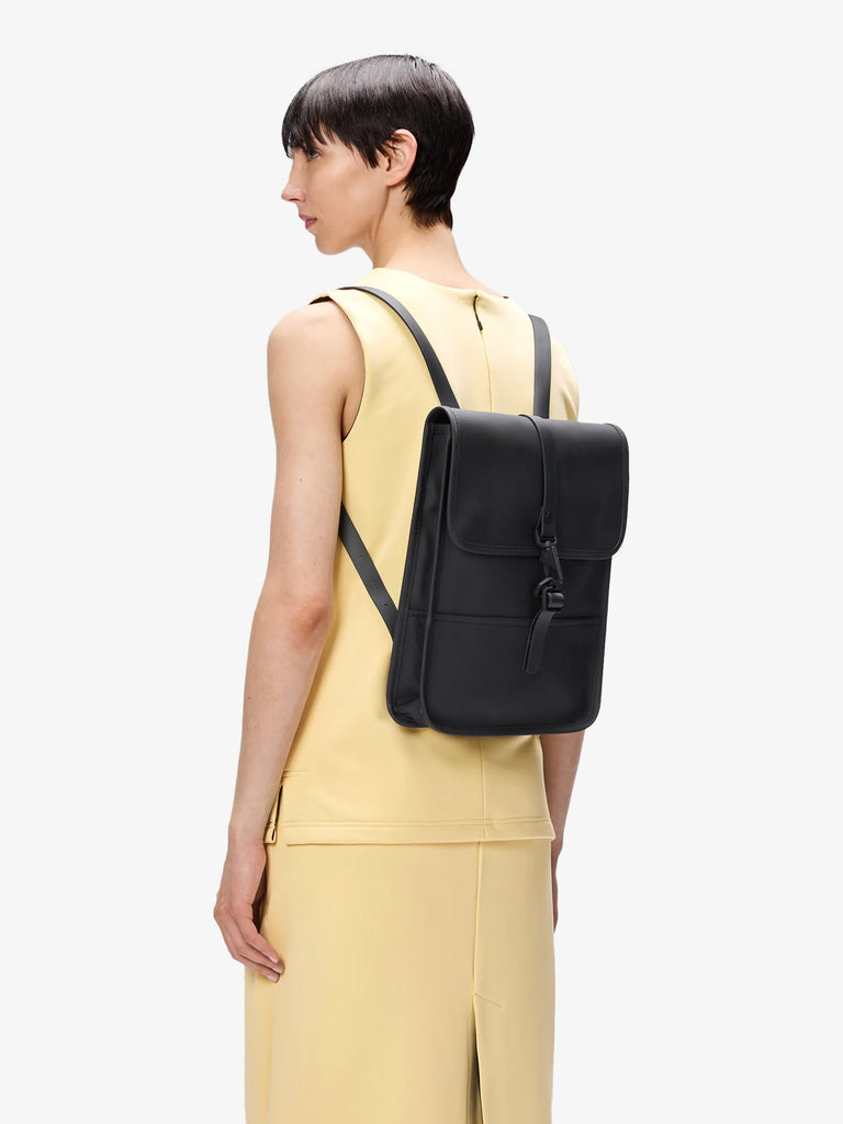 RAINS zaini unisex backpack micro w3 poliestere nero