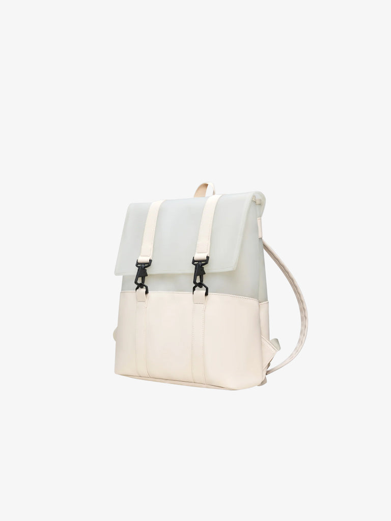 RAINS zaini unisex split msn bag mini poliestere beige