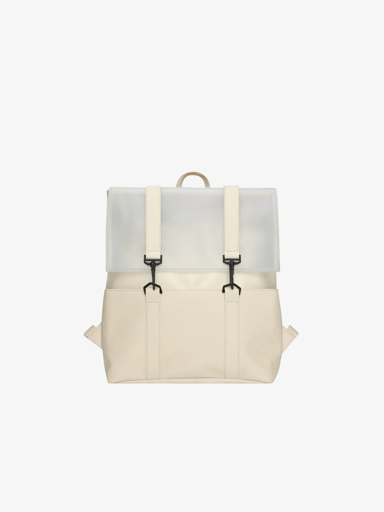 RAINS zaini unisex split msn bag mini poliestere beige