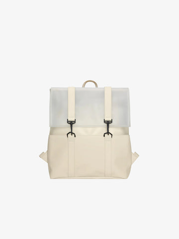 RAINS zaini unisex split msn bag mini poliestere beige