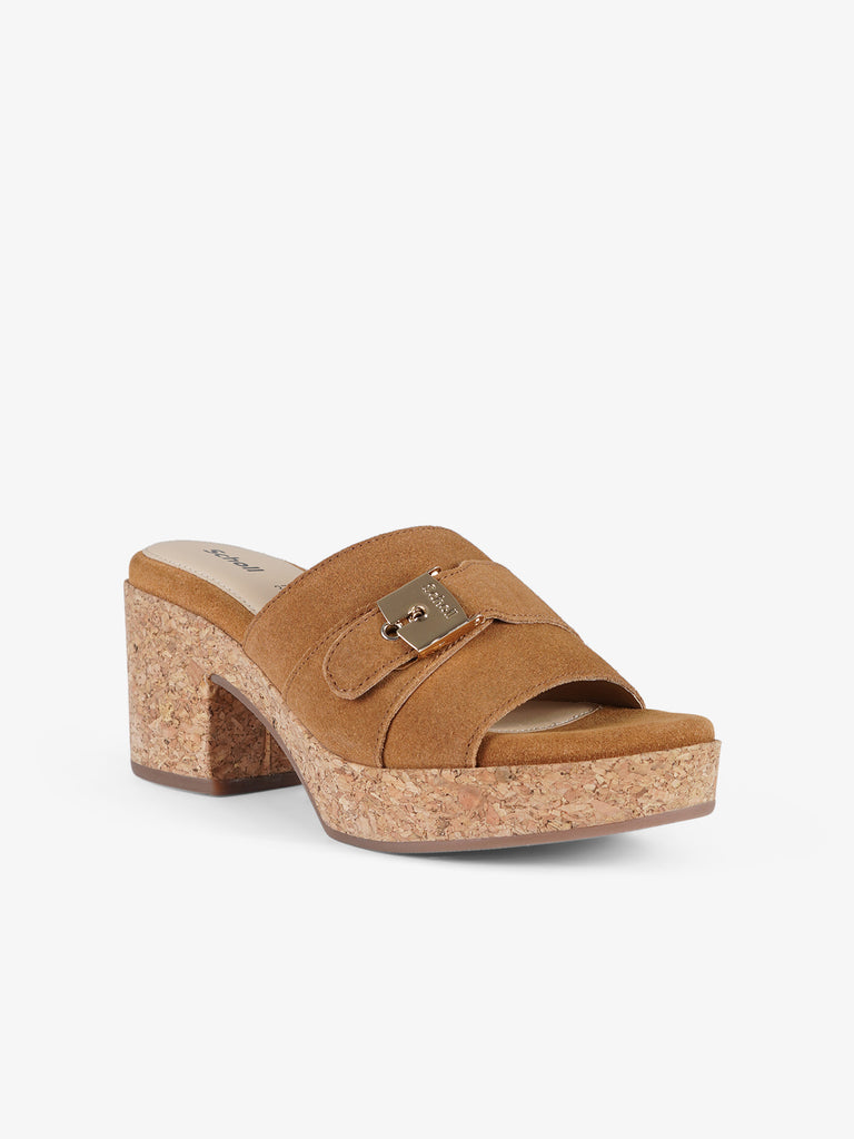 SCHOLL sandali con plateau donna ophelia marrone