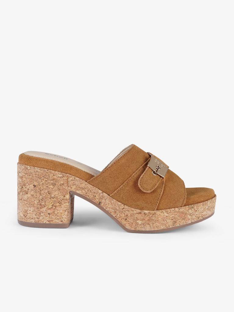 SCHOLL sandali con plateau donna ophelia marrone