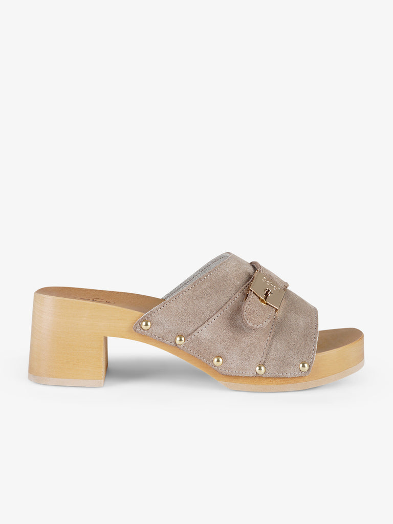 SCHOLL sandali con plateau donna pescura camoscio beige