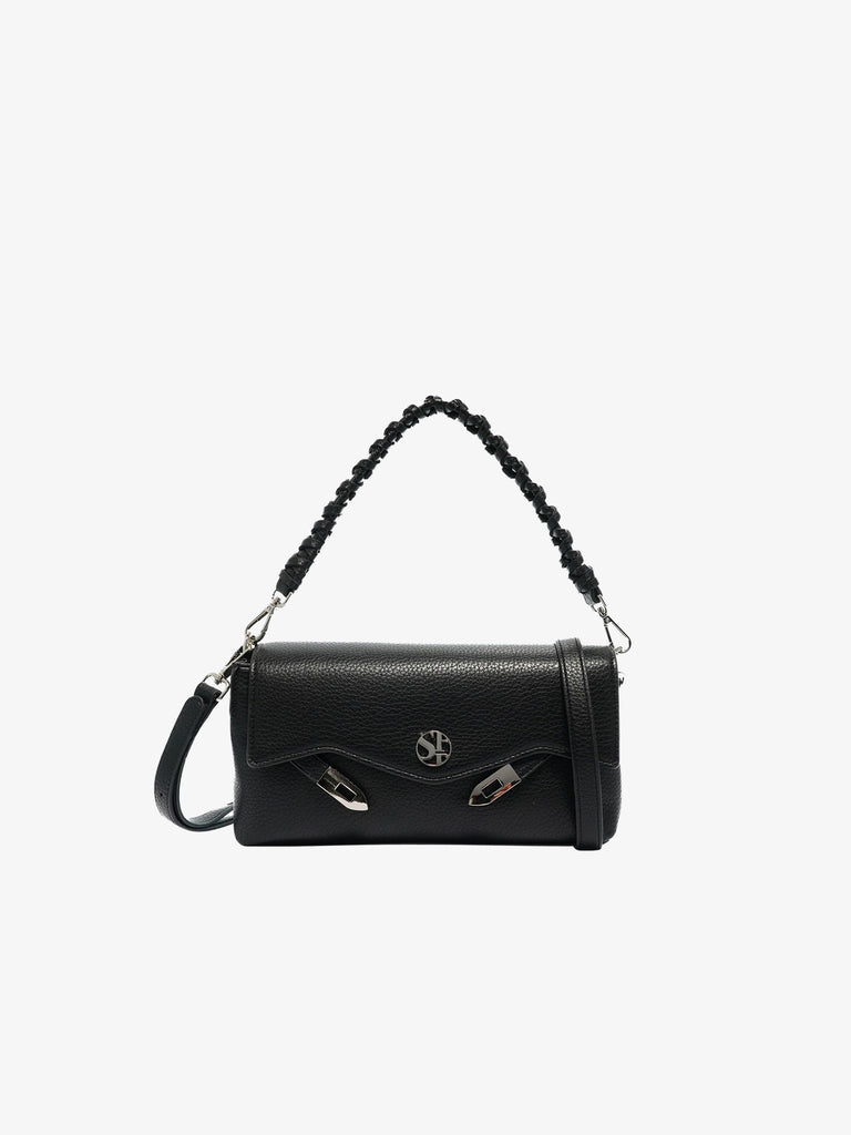 SECRET PON PON Pochette Quiny clutch donna nero
