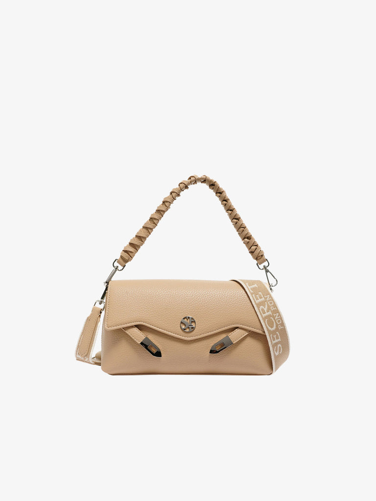 SECRET PON PON Pochette Quiny clutch donna beige