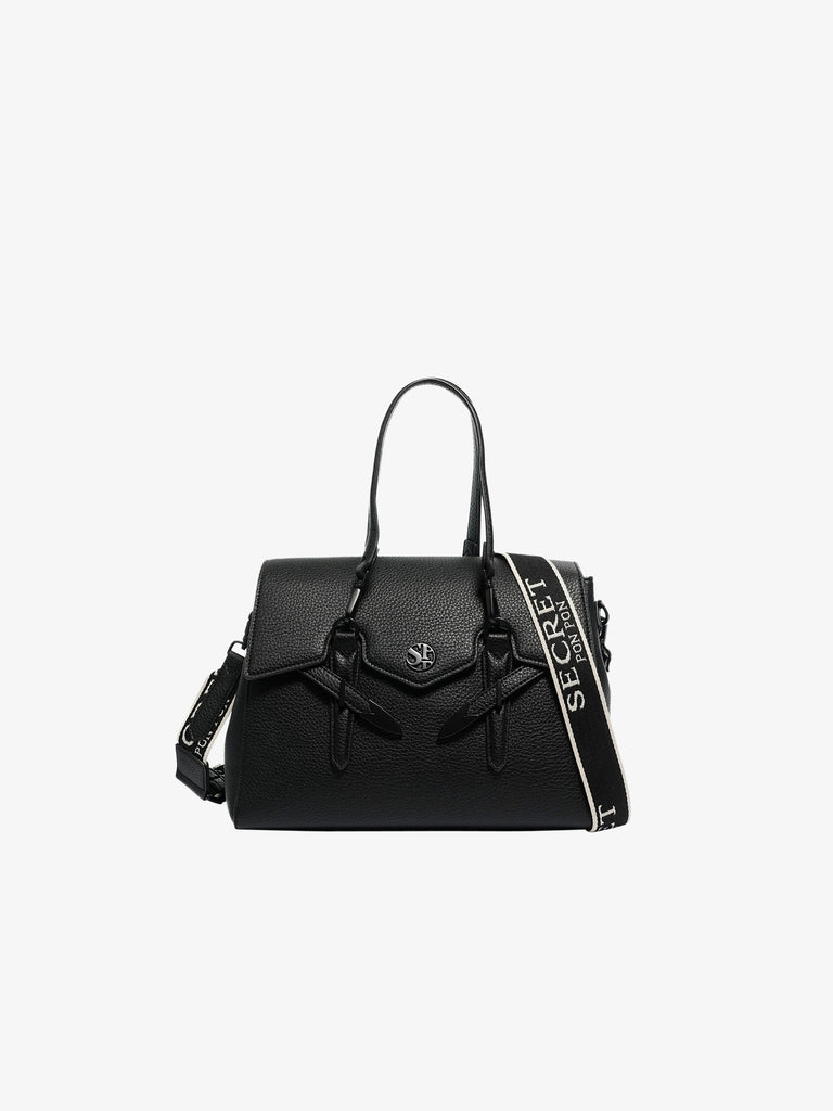SECRET PON PON Borsa a spalla YALIS CASUAL MEDIUM donna nero