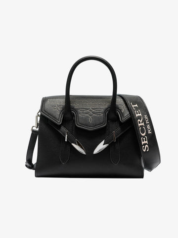 SECRET PON PON Borsa a spalla YALIS RODEO SMALL donna nero