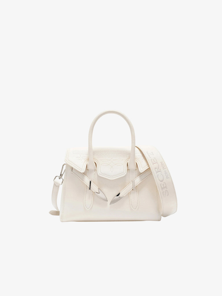 SECRET PON PON Borsa a spalla YALIS RODEO SMALL donna bianco