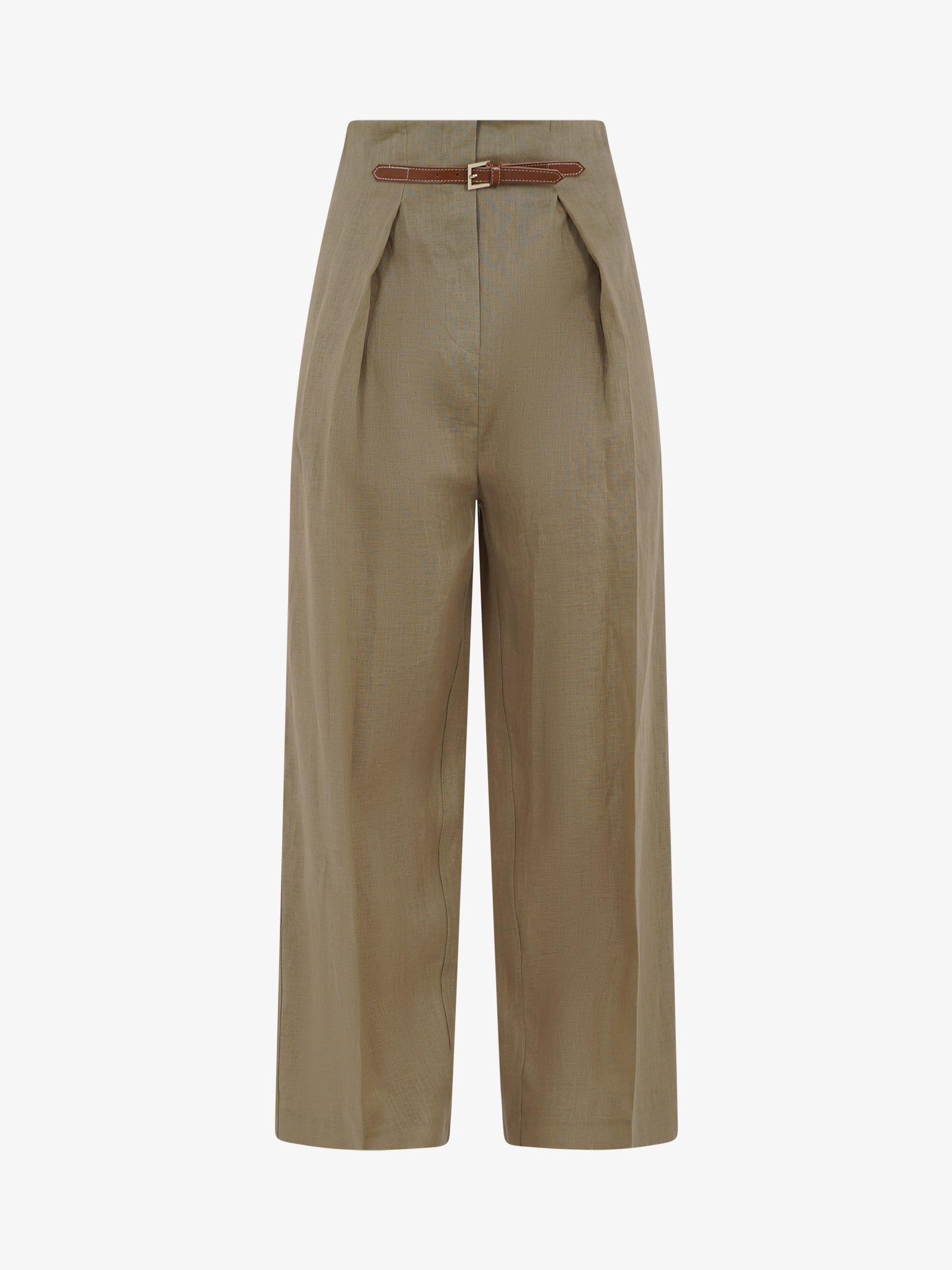 パンツ SEMICOUTURE Viscose trouser with all-over print Beige Women's Pants SEMICOUTURE | Your style on Faraone.