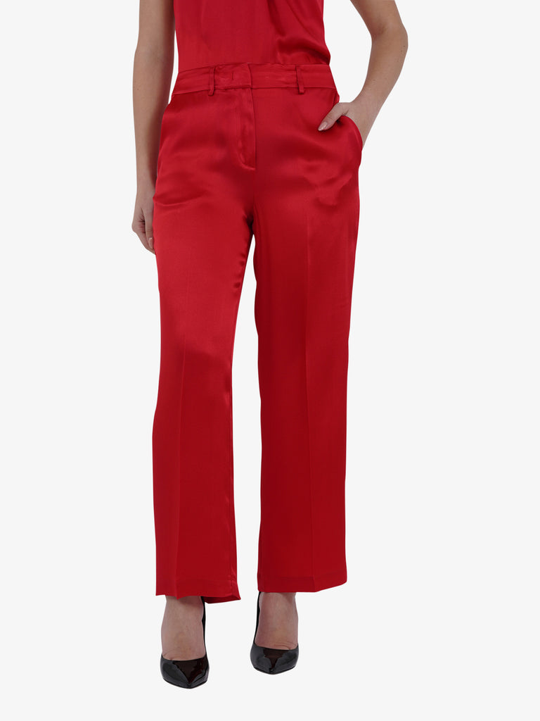 SEMICOUTURE Pantaloni PANTALONE MARTIN Y5SM14 Donna Rosso