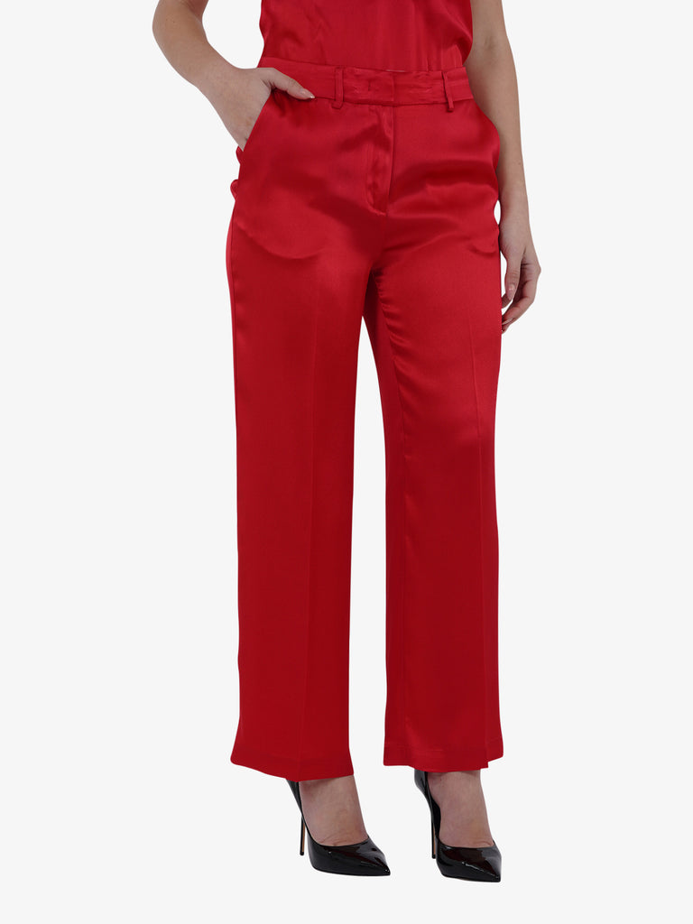 SEMICOUTURE Pantaloni PANTALONE MARTIN Y5SM14 Donna Rosso