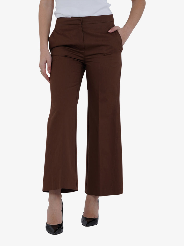 SEMICOUTURE Pantaloni PANTALONE AMANDINE Y5SO05 Donna Marrone