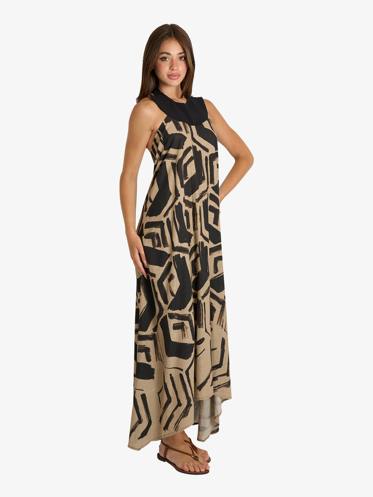 SOUVENIR abito donna nero viscosa