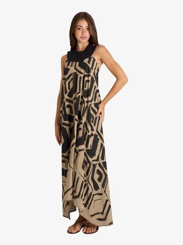 SOUVENIR abito donna nero viscosa