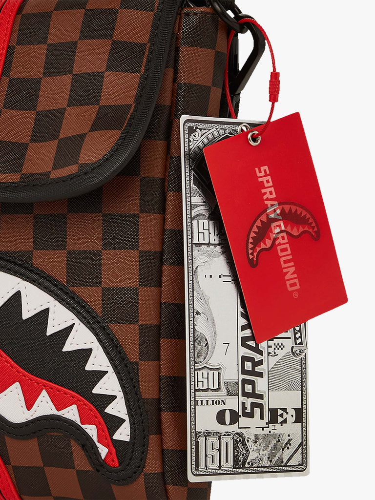 SPRAYGROUND Borselli MACHINE FRANCAISE Uomo PVC Marrone