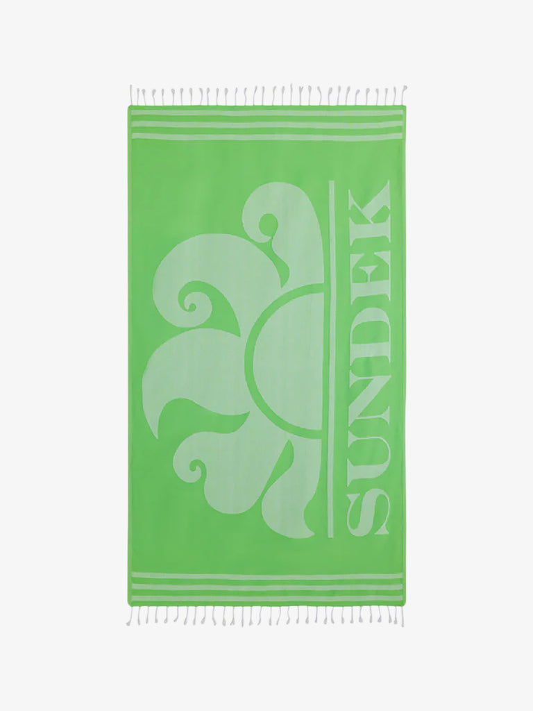 SUNDEK teli da mare key fouta unisex verde cotone