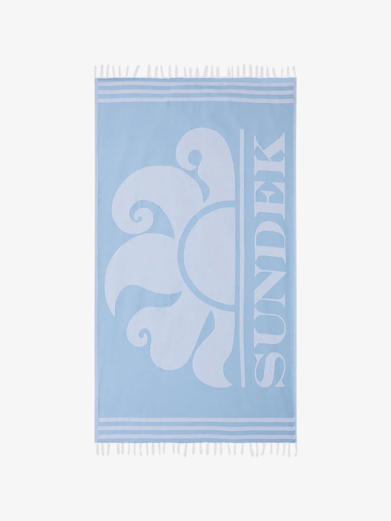 SUNDEK teli da mare key fouta unisex azzurro cotone