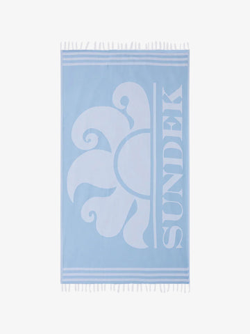 SUNDEK teli da mare key fouta unisex azzurro cotone