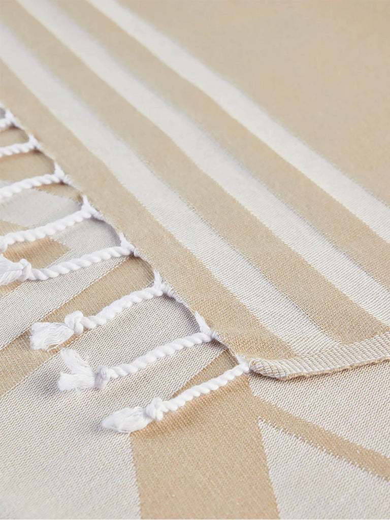 SUNDEK teli da mare key fouta unisex beige cotone