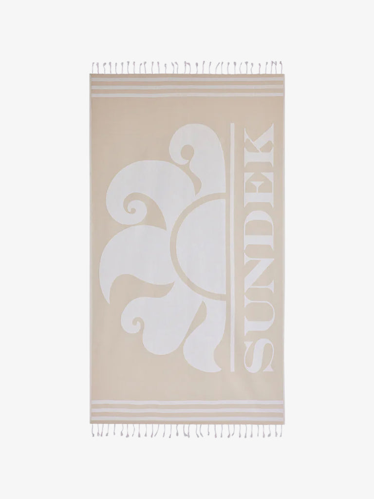 SUNDEK teli da mare key fouta unisex beige cotone